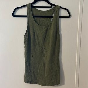Army green Lululemon tank